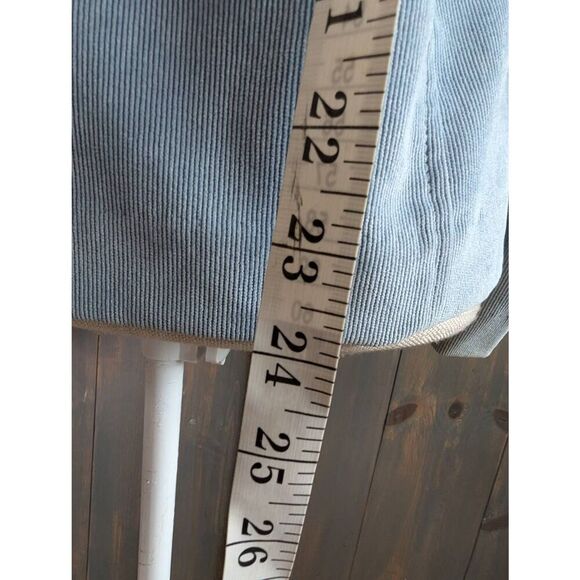 Alfred Dunner Jacket Women's Size 8P Blue Button Front Quilted Trim Corduroy - Picture 4 of 9